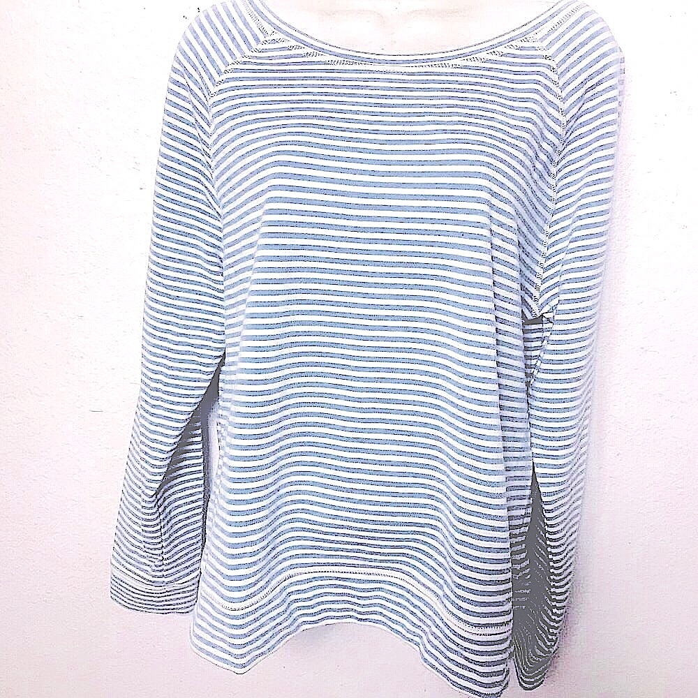 3/$30 GAP Tank Top Blue Striped Long Size Large